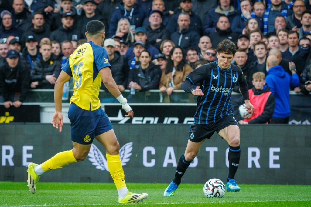Club Brugge winger Christos Tzolis.