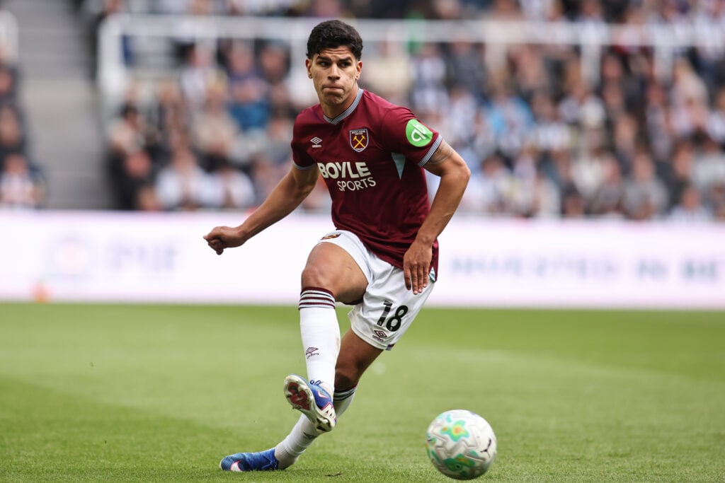 West Ham United midfielder Mateus Fernandes.