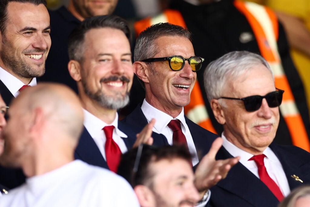 Arsenal sporting director Andrea Berta during the Premier League match between Crystal Palace and Arsenal at Selhurst Park.