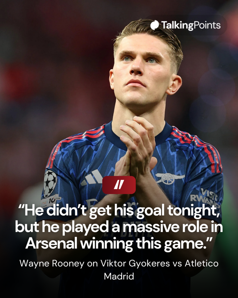 Rooney on Gyokeres