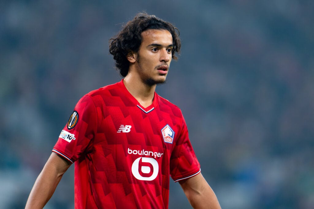 Ayyoub Bouaddi in action for LOSC Lille