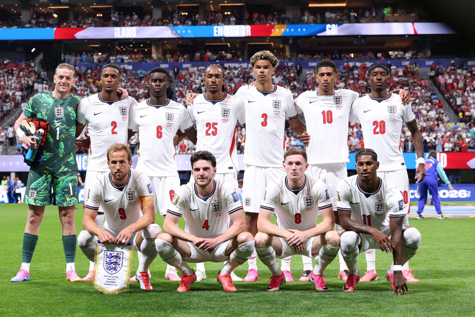 England advance to the World Cup knockout stage after a 2-1 win over DR Congo.
